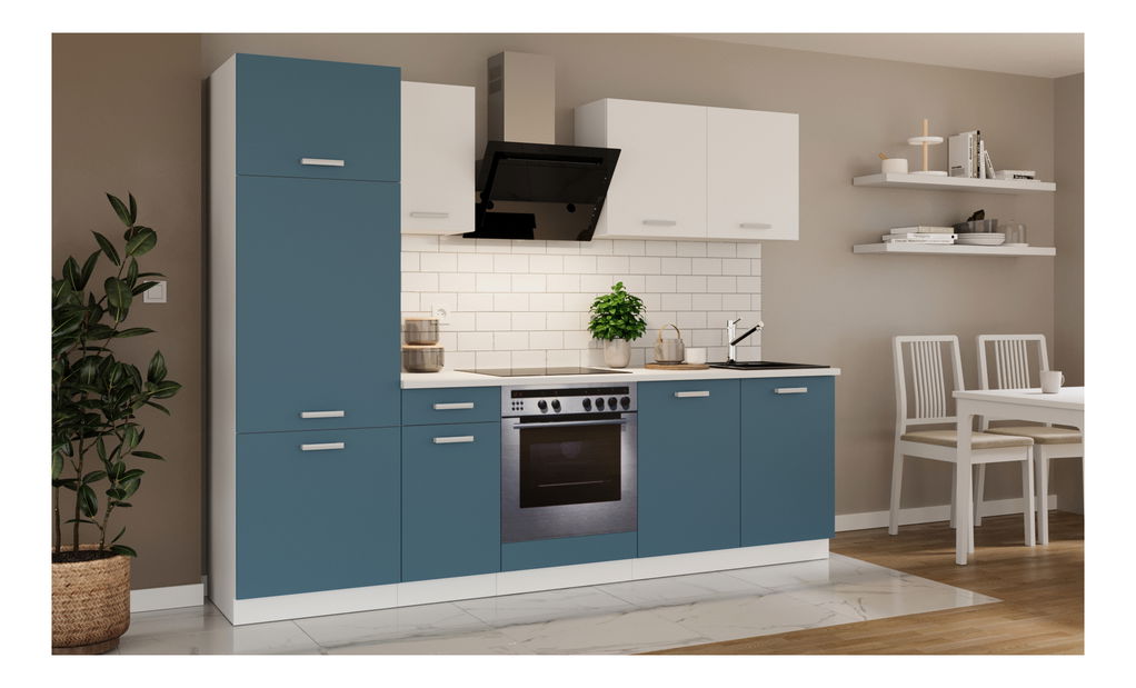 Kuchyně Tanith 260 cm (skagerrak + bílá)