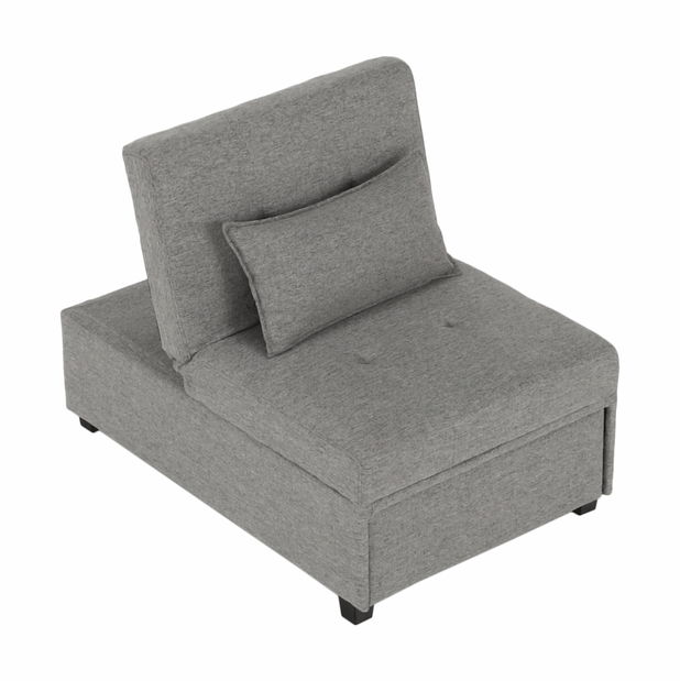 Rozkládací křeslo Oksana (Šedá)