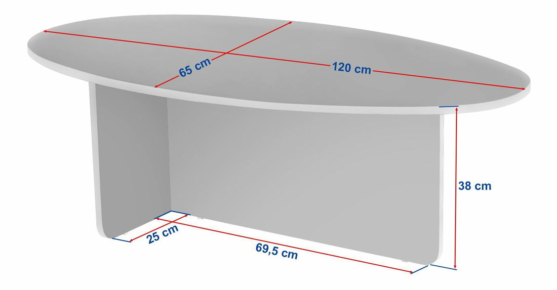 Konferenční stolek Orian (travertin)