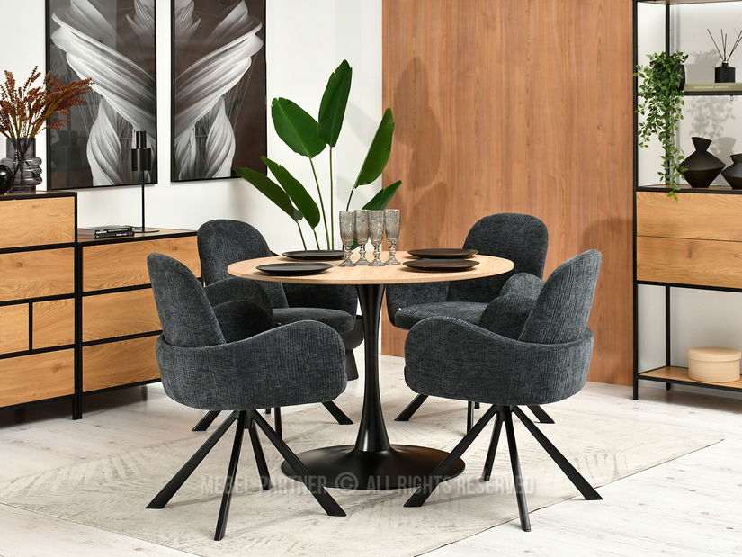 Židle Sony (grafit + černá)