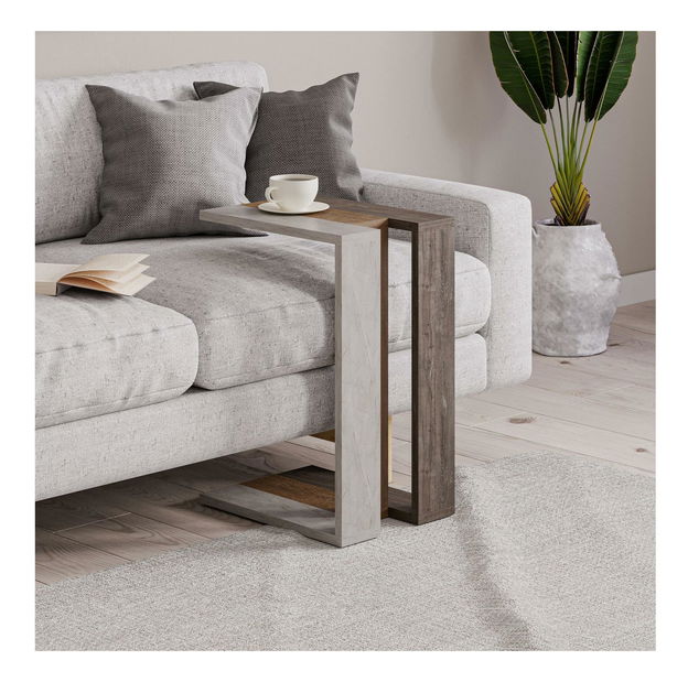  Příruční stolek Maduda (tmavě hnědá + hititte)