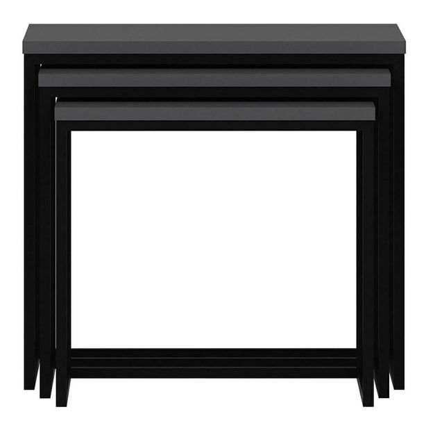 Set 3ks. konferenčních stolků Lokeku 2 (antracit)