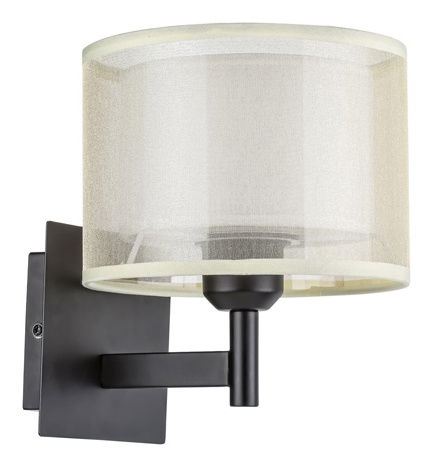 Nástěnné svítidlo Anatase A (černá + krémová)