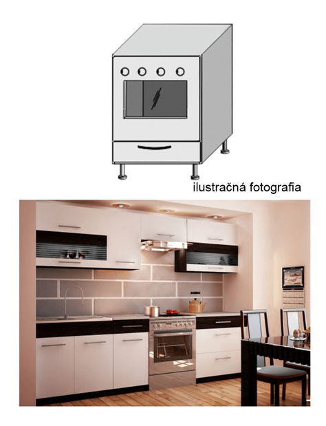 Dolní kuchyňská skříňka pod troubu ZK-60 Igo