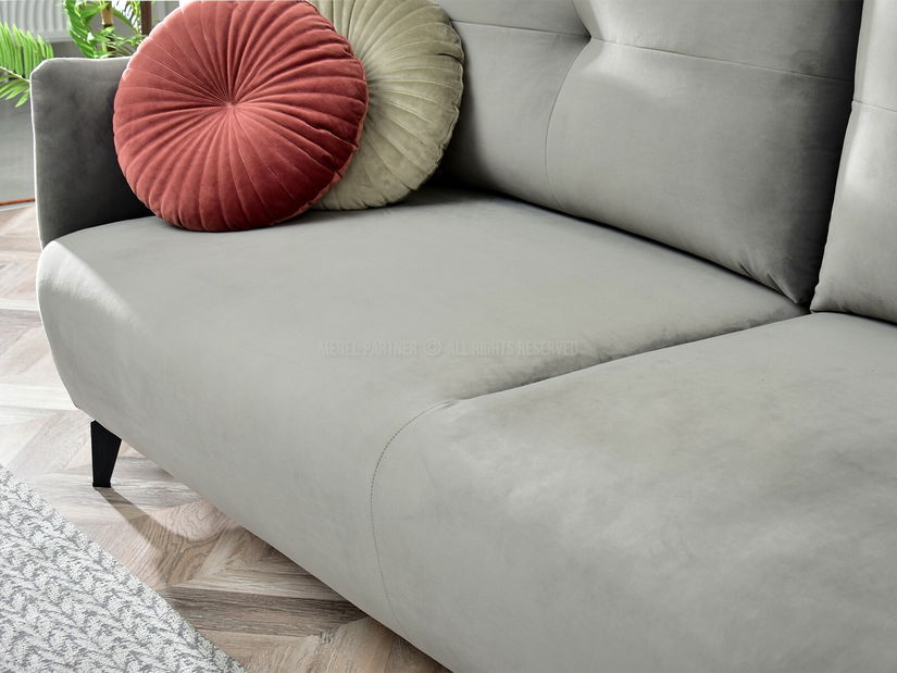 Pohovka dvousedačka Lasciare (šedá + černá)