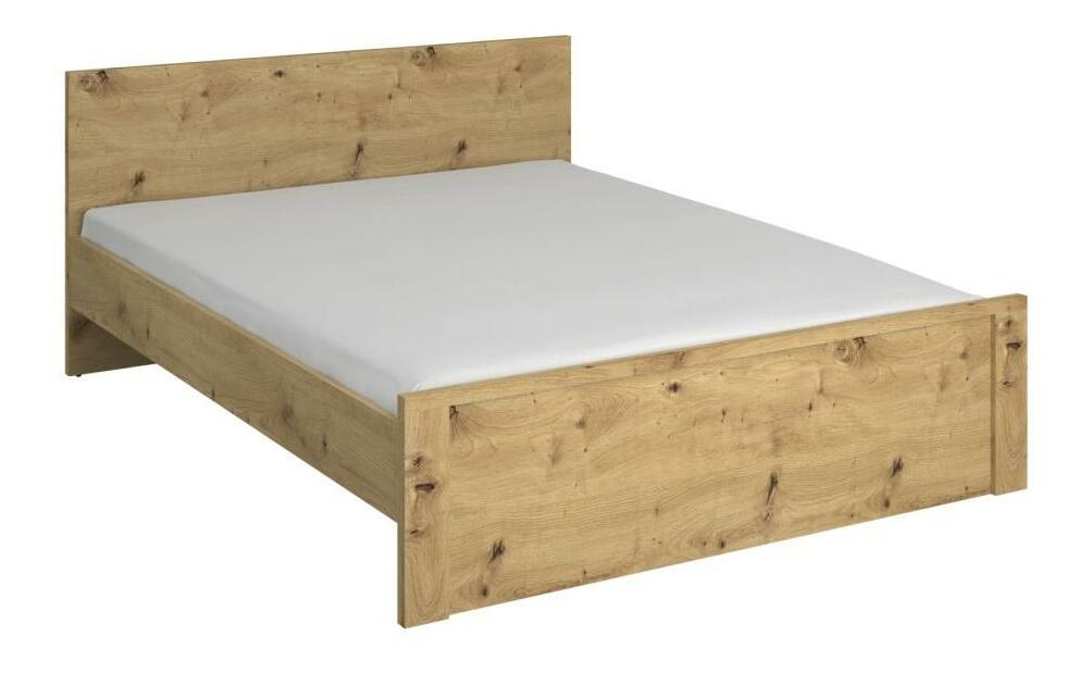 Manželská postel 160 DORIS (dub artisan)