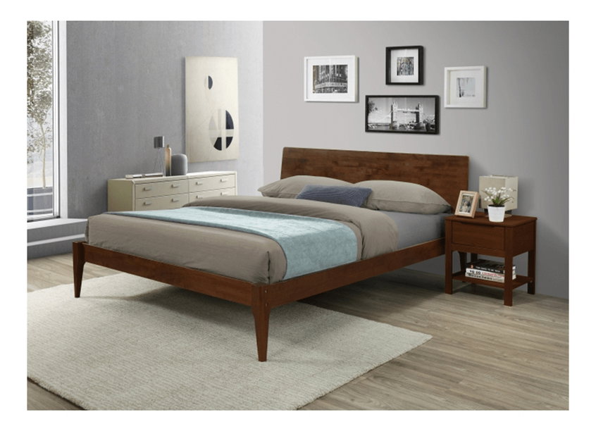 Manželská postel 160 cm Bredo (s roštem)