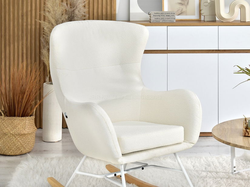 Křeslo Nesí (bílá + černá)