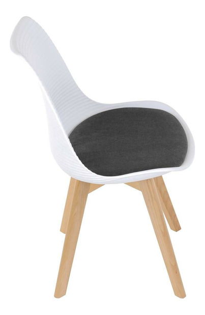 Jídelní židle Consulares (bílá + šedá)