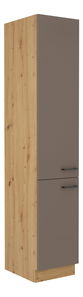 Potravinová kuchyňská skříňka Barb 40 DK-210 2F (dub artisan + truflová)