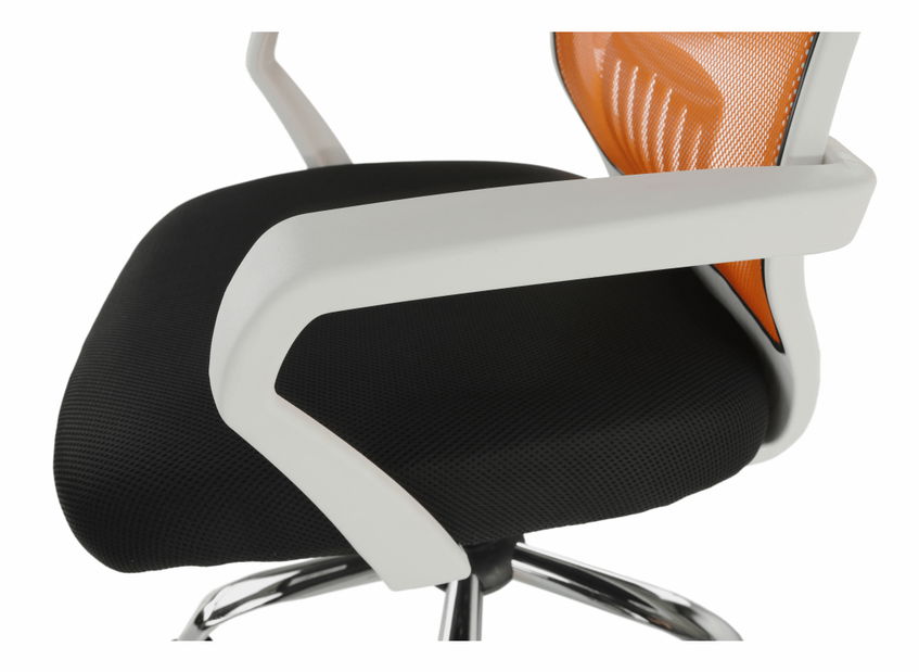 Kancelářské křeslo Leledo oranžová + černá
