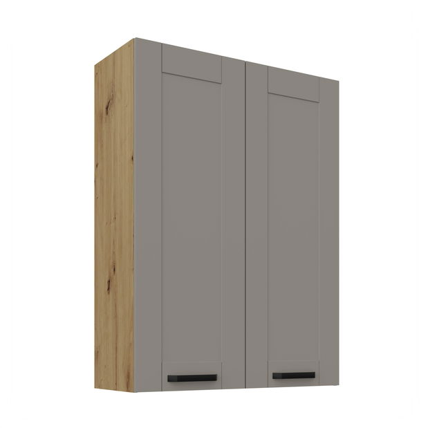 Horní kuchyňská skříňka Lucid 80 G-108 2F (korpus: dub artisan + front: mdf claygrey)