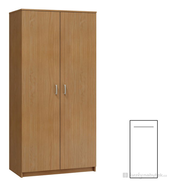 Šatní skříň 2D Buk