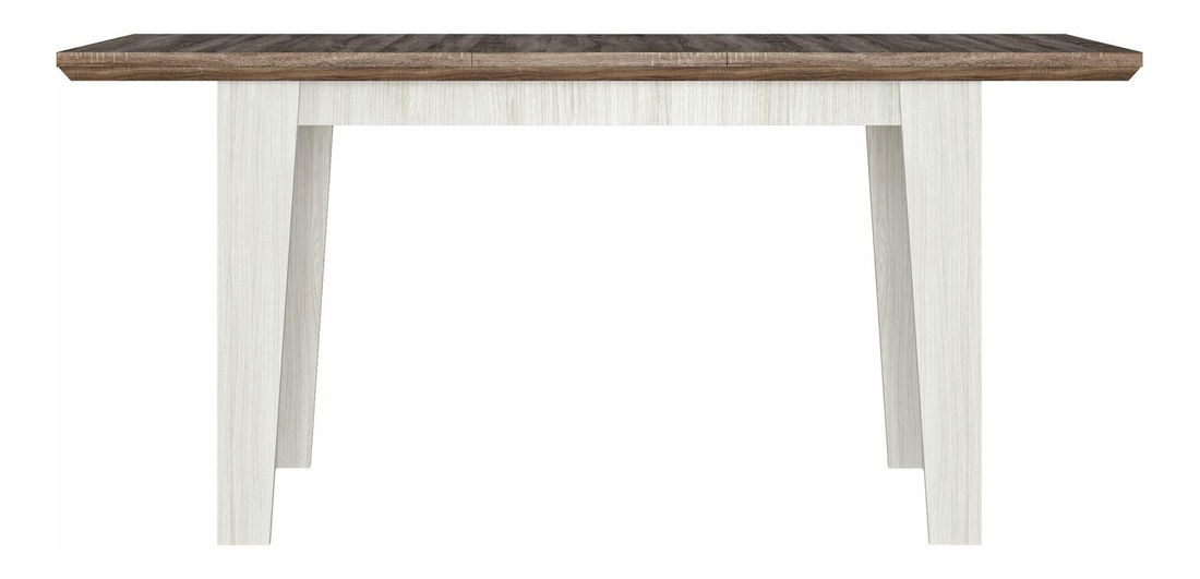 Jídelní stůl BRW Marselle STO 130/170 (pro 4 osoby) (jasan sněžný + dub sonoma tmavý)