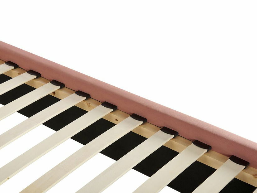 Manželská postel 140 cm Aidan (růžová) (s roštem)