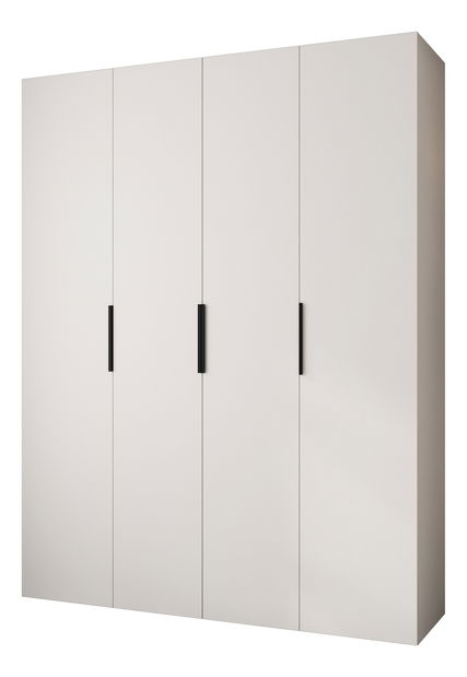 Šatní skříň 190 cm Carmela 50-4 (bílá + černá)