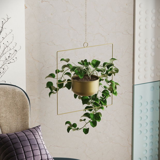 Dekorativní hrnec Panjabi (zlatá)