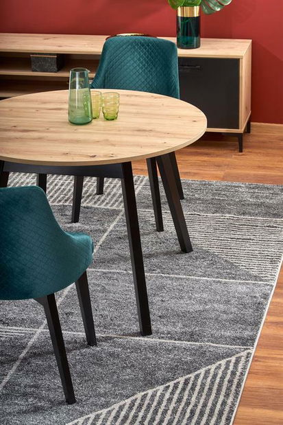 Rozkládací jídelní stůl 102-142 cm Ralllon (bílá) (pro 4 6 osob)