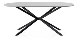 Jídelní stůl Aurrente (světle šedá)