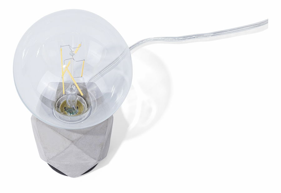 Stolní lampa Bena (světle šedá)