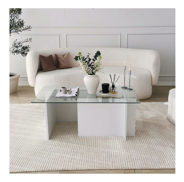 Konferenční stolek Elizei (bílá) *bazar