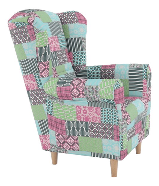 Křeslo ušák Chicory patchwork M1