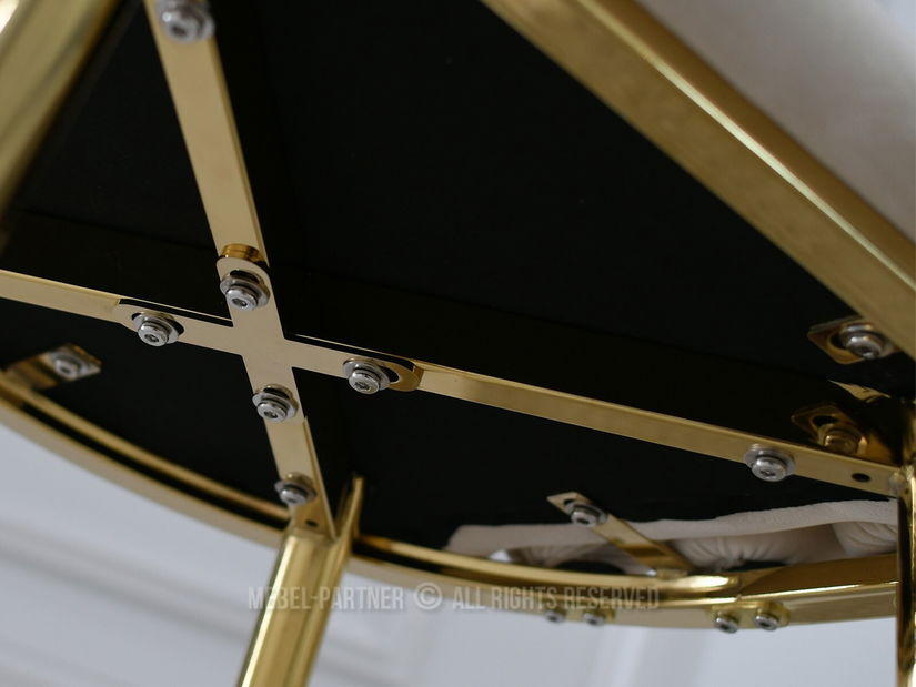 Židle Lulish (krémová + zlatá)