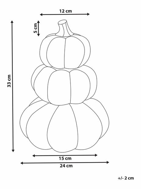 Dekorace dýně Kalza (oranžová)