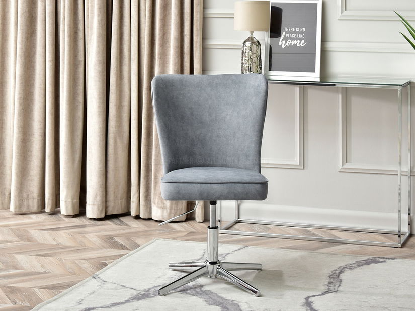 Kancelářská židle Selteke (šedá + zlatá)