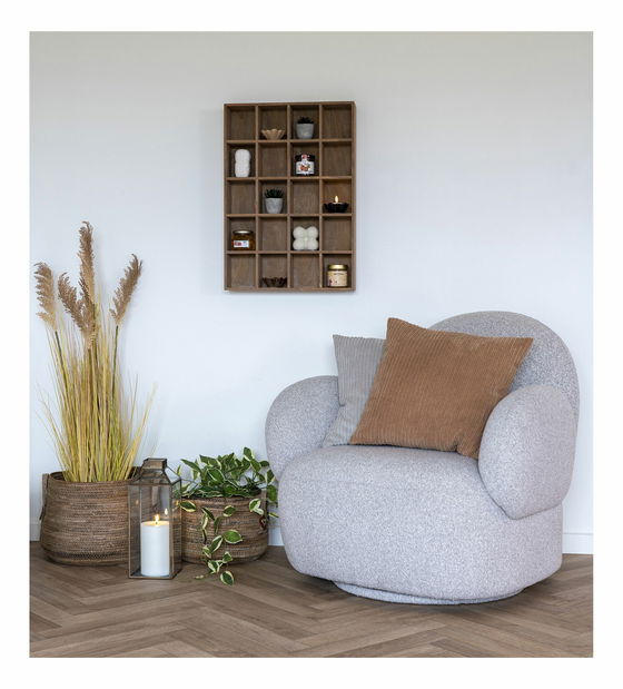 Křeslo Mnaloria (světle šedá)