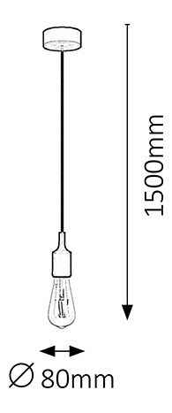 Závěsné svítidlo Roxy 1415 (zelená)