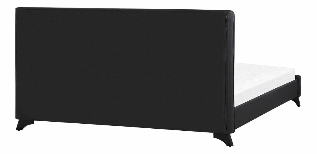 Manželská postel 180 cm AMBRE (s roštem) (černá)