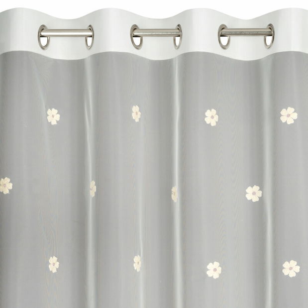 Záclona 140x250 cm Elssa (bílá + žlutá)