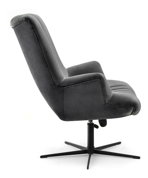 Relaxační křeslo Elesenta (grafit + černá)