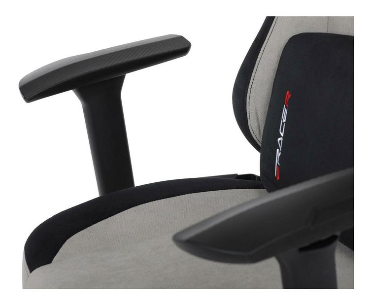 Herní křeslo Bloqueo (stříbrná)