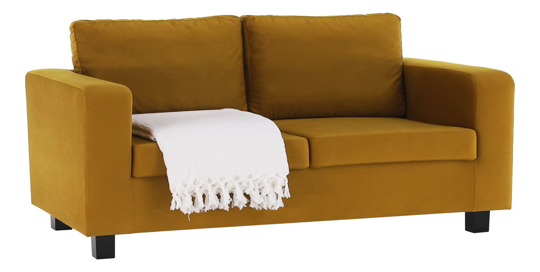 Pohovka trojsedačka Likuma (hořčicová)