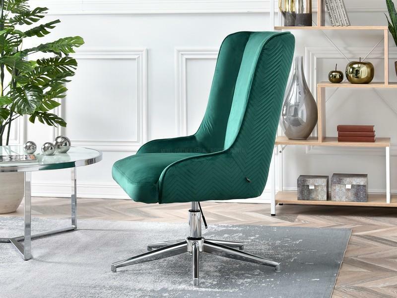 Křeslo Bilibo (zelená + chromová)