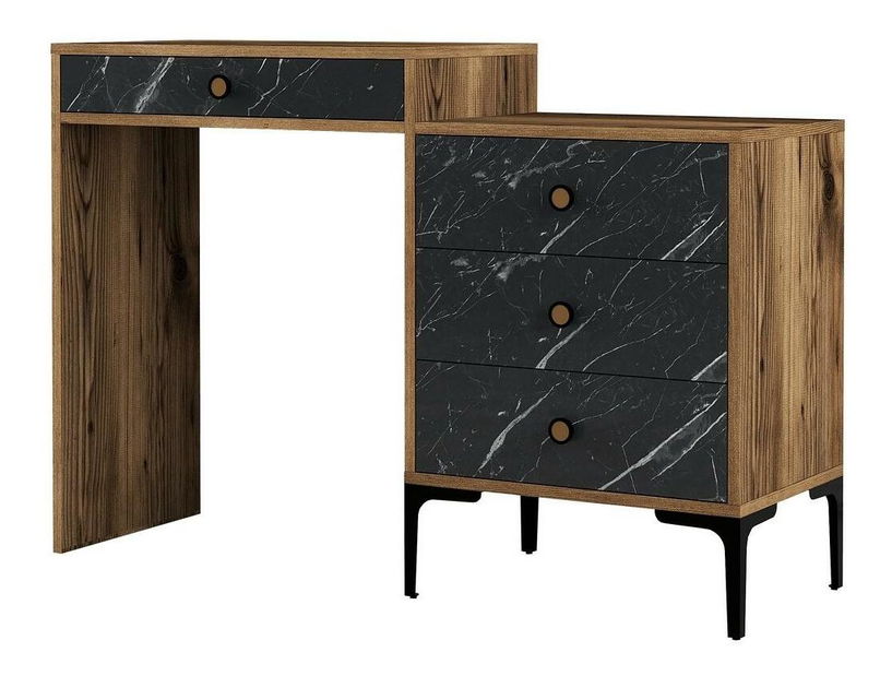 Toaletní stolek Logan 2 (ořech + černá)