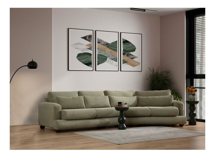 Pohovka čtyřsedačka Riverolla (P) (zelená)