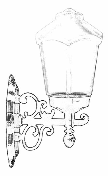 Venkovní nástěnné svítidlo Mylie (černá)