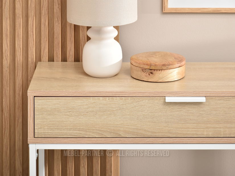 Konzolový stolek Norma M (sonoma + bílá)