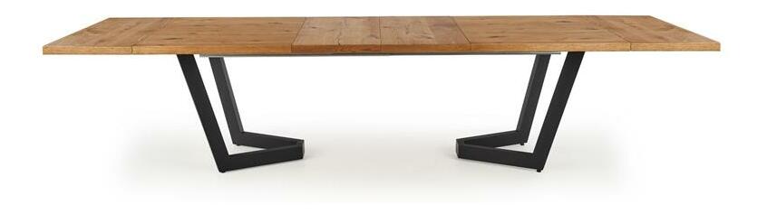 Jídelní stůl Warin (tmavě šedá + černá) (pro 6 až 8 osob)