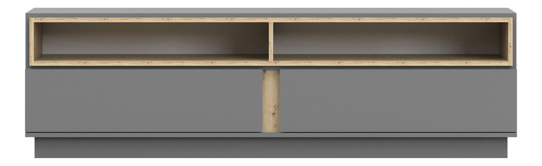 TV stolek/skříňka Gabrielle 09 (dub artisan + šedá)