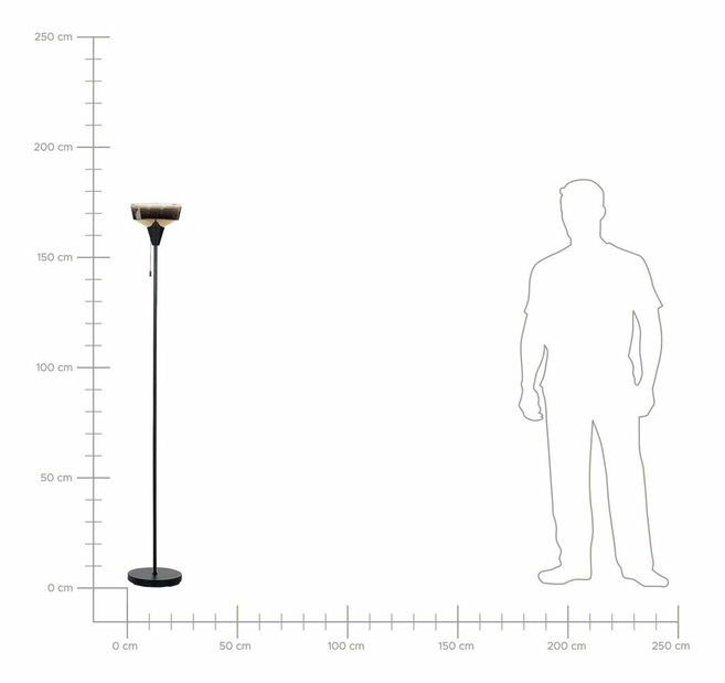  Stojanová lampa Theemin (černá + zlatá)