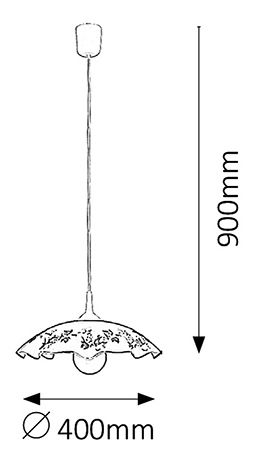 Závěsné svítidlo Vino 4782 (bílá + oranžová)