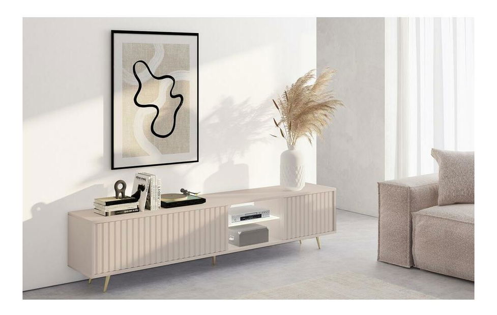 TV skříňka/stolek Biel 175 (sivobéžová)