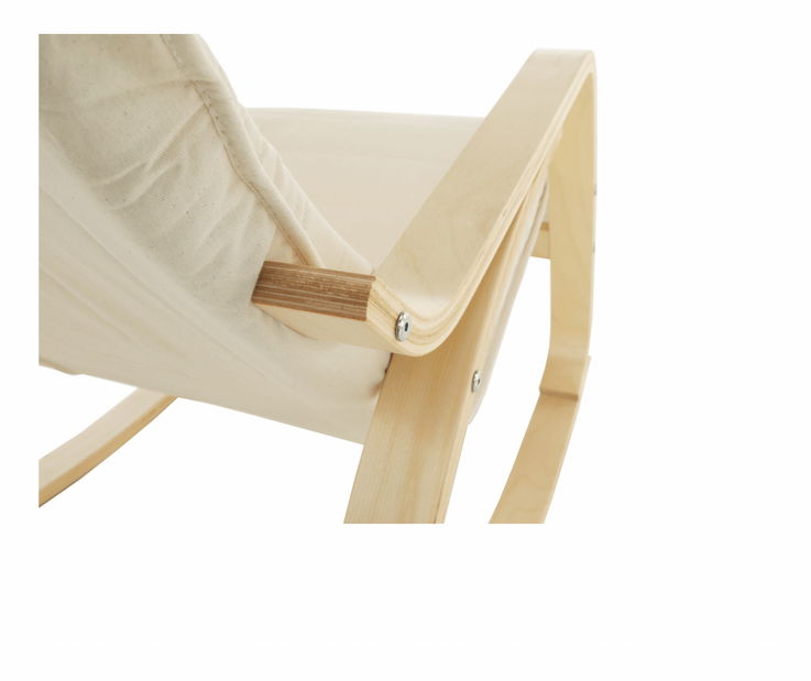 Houpací křeslo Runde (krémová) *výprodej