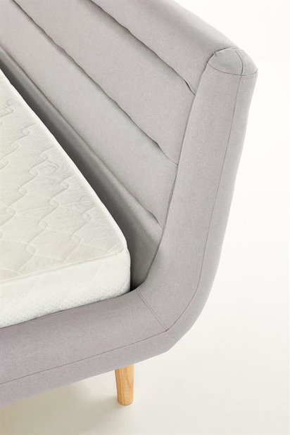 Manželská postel 160 cm Edith (černý jasan) (s roštem)