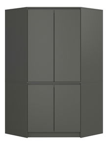 Rohová šatní skříň Sumergible (grafit) *výprodej