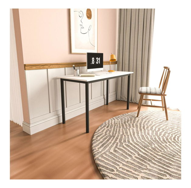 PC stolek 110x55 Vivi (černá + bílá)